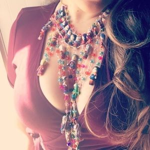“Quitapenas Mexican dolls” necklace